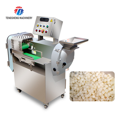 2.25kw 1000kg/h Stainless steel double head vegetable cutting machine fruit and vegetable cutting machine double head