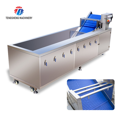 240KG Coriander Dandelions Vegetable Washing Line , ozone generator Fruit And Vegetable Cleaner Machine