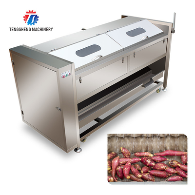 380KG Stainless steel wool roller peeling cleaning machine turnip automatic fruit and vegetable peeling