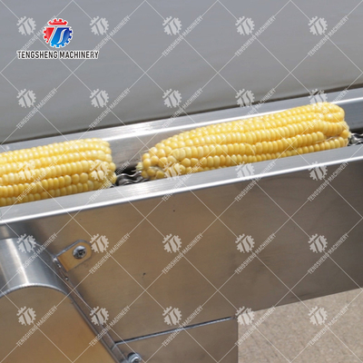 Sweet Corn Processing Equipment , Waxy Corn Deseeding Vegetable Processing Equipment
