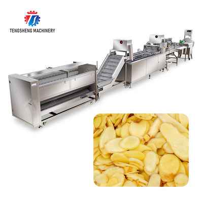 Brush bubble cleaning, drying, selection and cutting production line