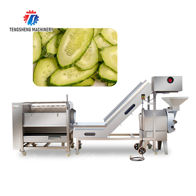 Roller washing and cutting production line Fruit Vegetable FOOD processing production Machine