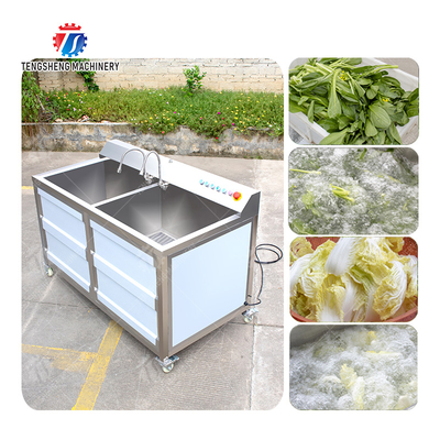 Fruit Orange Leaves Vegetables sward beans  Herbs Fruiting vegetables Wash Washer Washing Cleaning processing production Double cylinder fruit and vegetable washing machine