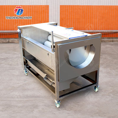 Ginger Potato Carrot Taro Sweet potato Yam Saiko persimmon Papaya Brush cleaning and peeling machine Wash Washer Washing Cleaning Dryer Frozen  processing production Destoning