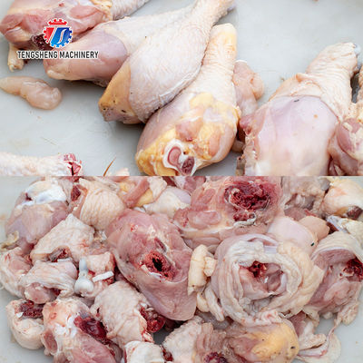 500KG/H The cutting specification of chicken and duck meat cutter can reach 8MM