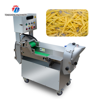 2.25KW Turmeric Slice Vegetables Machine , Potato Slicer French Fries Cutter Machine