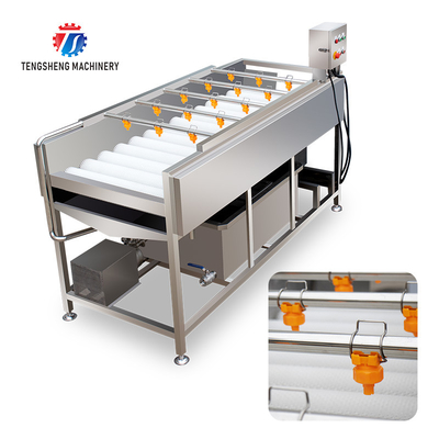 2.5KW Can be grouped line potato eggplant washing machine tomato parallel brush washing machine