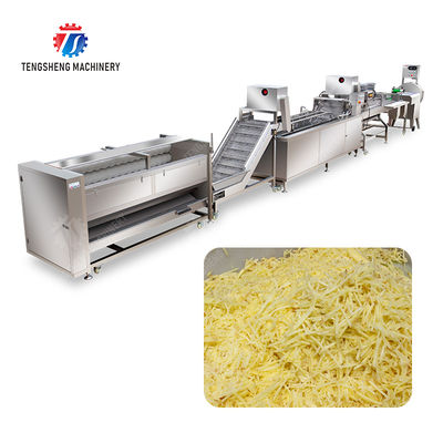 Brush bubble cleaning, drying, selection and cutting production line