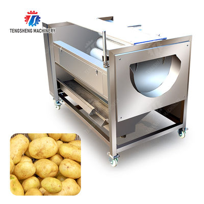 Ginger Potato Carrot Taro Sweet potato Yam Saiko persimmon Papaya Brush cleaning and peeling machine Wash Washer Washing Cleaning Dryer Frozen  processing production Destoning