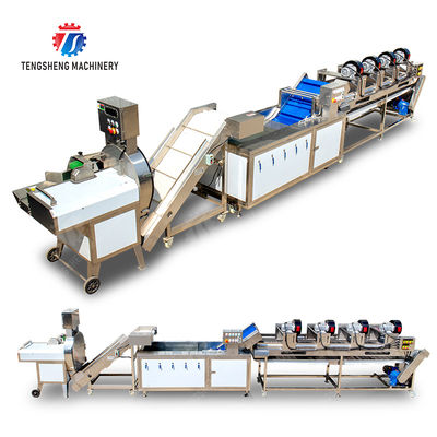 Orange Potato  Onions Ginger Potato Carrot Taro Sweet potato Yam Saiko persimmon papaya horseshoe 2025 Fruit and vegetable cutting, cleaning and air-drying production line