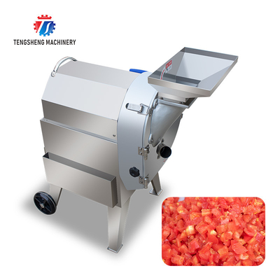 Stainless Steel Eggplant Slicer Machine , Commercial Onion Dicer Machine